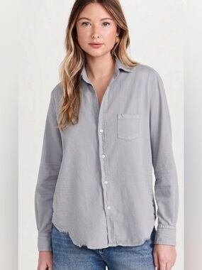 Frank & Eileen Eileen Tattered Denim shirt